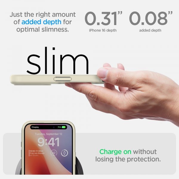 Spigen iPhone 16 Plus Cover Ultra Hybrid Mute Beige