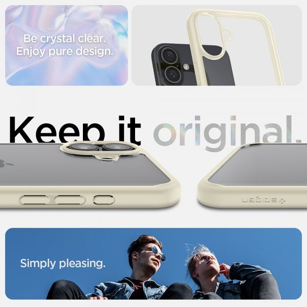 Spigen iPhone 16 Plus Cover Ultra Hybrid Mute Beige