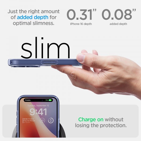 Spigen iPhone 16 Plus Cover Ultra Hybrid Sky Crystal