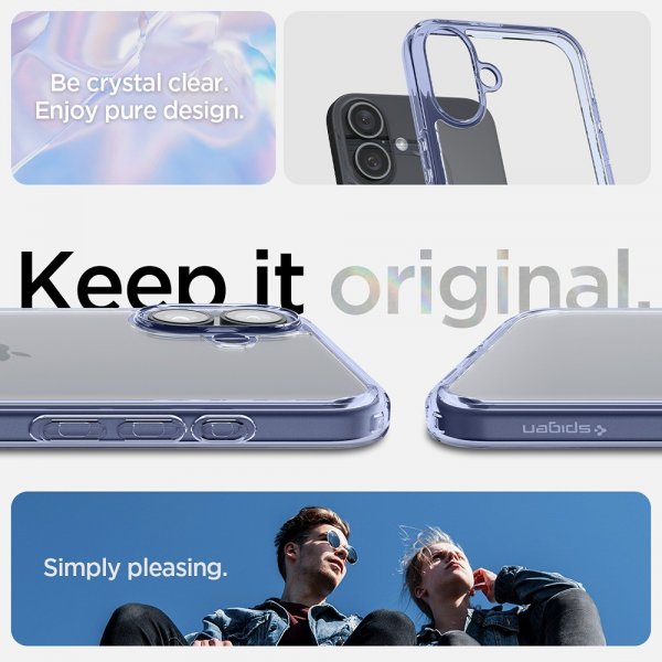 Spigen iPhone 16 Plus Cover Ultra Hybrid Sky Crystal