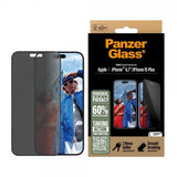 PanzerGlass iPhone 15 Plus/iPhone 16 Plus Skærmbeskyttelse Ultra-Wide Fit Privacy EasyAligner