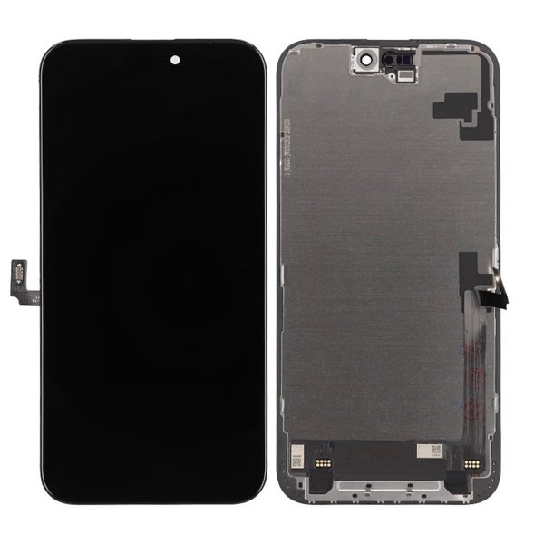 iPhone 16 Plus ZY In-Cell FHD COF LCD-skærm Høj Kvalitet Sort