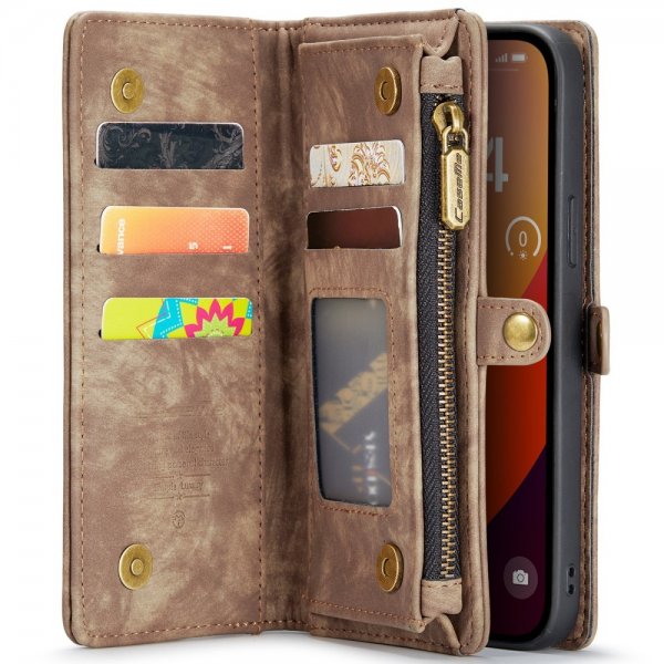 CaseMe iPhone 16 Pro Etui 008 Series Aftageligt Cover Brun