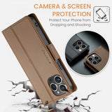 CaseMe iPhone 16 Pro Etui 023 Series Brun