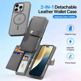 Dux Ducis iPhone 16 Pro Cover 2-i-1 Lawa Series MagSafe Grå