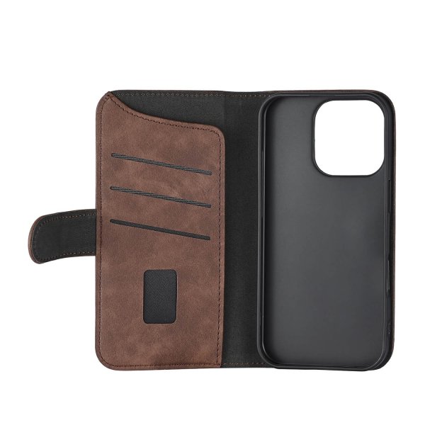 Gear iPhone 16 Pro Etui 3 Kortpladser Brun