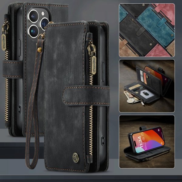 CaseMe iPhone 16 Pro Cover C30-serien Sort