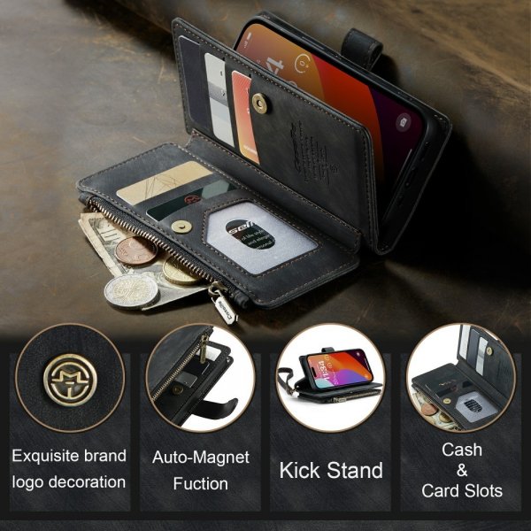 CaseMe iPhone 16 Pro Cover C30-serien Sort
