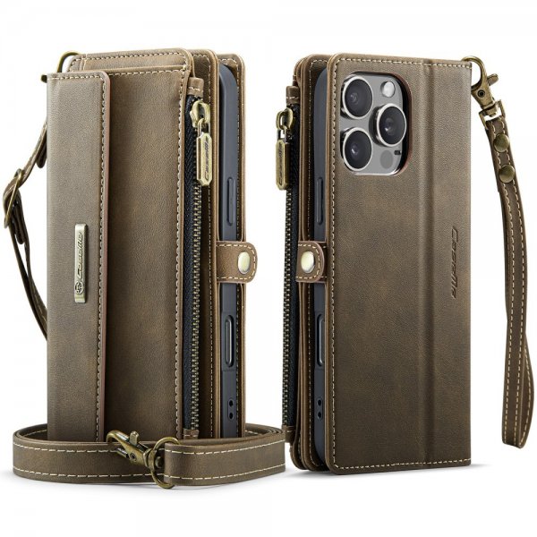 CaseMe iPhone 16 Pro Etui C39 Series Brun