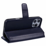 Nordic Covers iPhone 16 Pro Etui Essential Læder Heron Blue