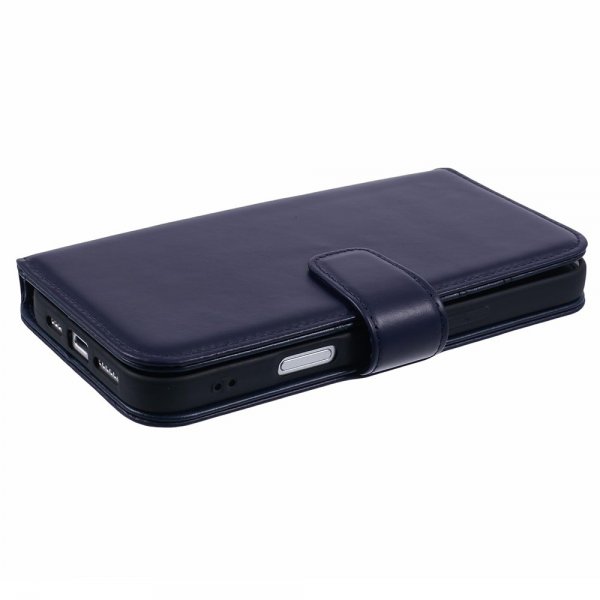 Nordic Covers iPhone 16 Pro Etui Essential Læder Heron Blue