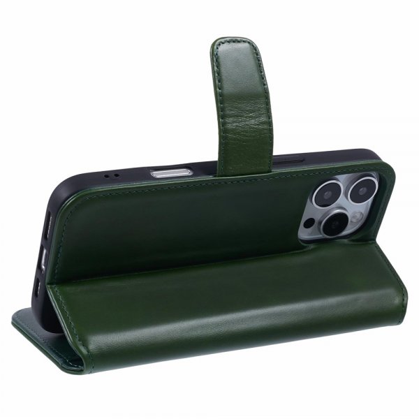 Nordic Covers iPhone 16 Pro Cover Essential Læder Juniper Green