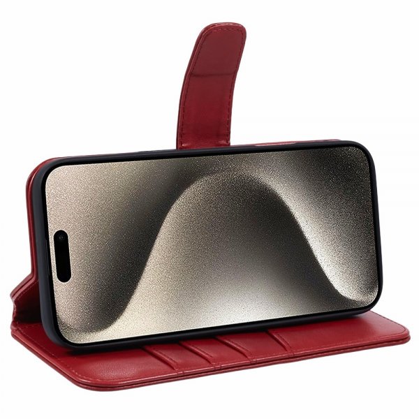 Nordic Covers iPhone 16 Pro Cover Essential Læder Poppy Red