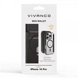 Vivanco iPhone 16 Pro Etui Mag Wallet Sort