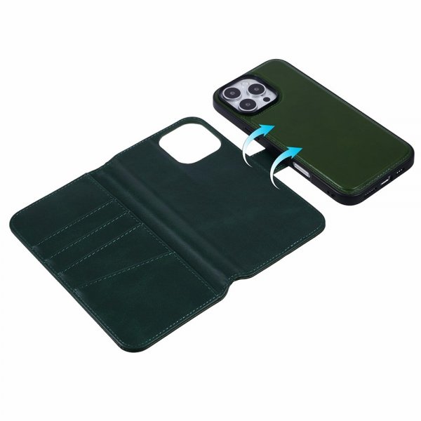 Nordic Covers iPhone 16 Pro Cover MagLeather Juniper Green