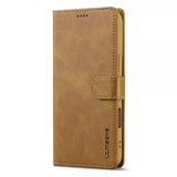 Lc.Imeeke iPhone 16 Pro Cover med Kortlomme og Stativfunktion Lysebrun