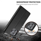 Lc.Imeeke iPhone 16 Pro Cover med Kortlomme Standerfunktion Sort