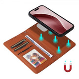 Betopnice iPhone 16 Pro Etui med Aftageligt Cover 005 Brun
