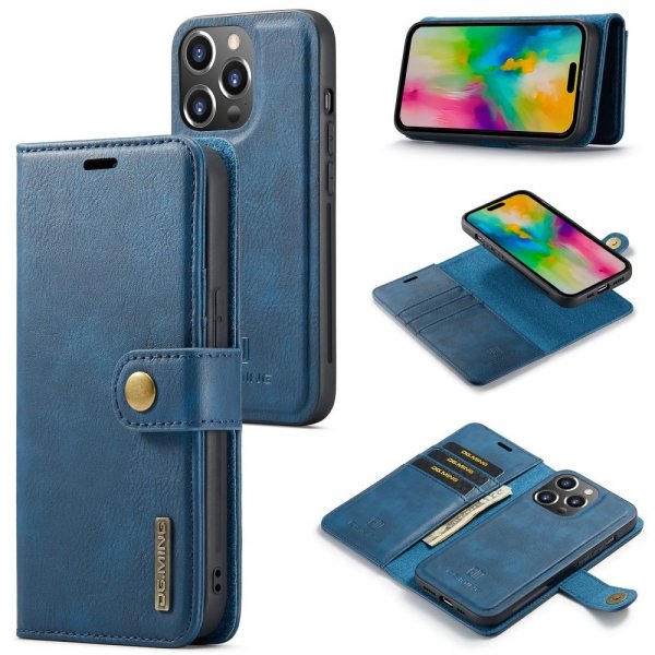 Dg.Ming iPhone 16 Pro Cover med Aftageligt Cover Blå