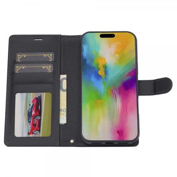 Lc.Imeeke iPhone 16 Pro Cover med Aftageligt Etui L2 Series MagSafe Sort