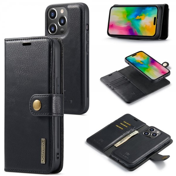 Dg.Ming iPhone 16 Pro Cover med Aftageligt Cover Sort