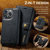 Dg.Ming iPhone 16 Pro Cover med Aftageligt Cover Sort
