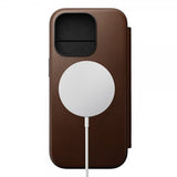 Nomad iPhone 16 Pro Etui Modern Leather Folio Brun