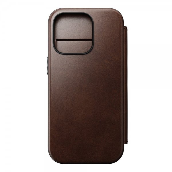 Nomad iPhone 16 Pro Cover Modern Læder Folio Horween Rustic Brown