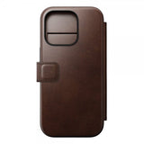 Nomad iPhone 16 Pro Cover Modern Læder Folio Horween Rustic Brown