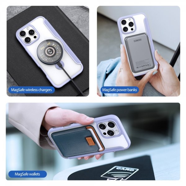 Dux Ducis iPhone 16 Pro Cover Skin X Pro Series Kickstand MagSafe Lilla