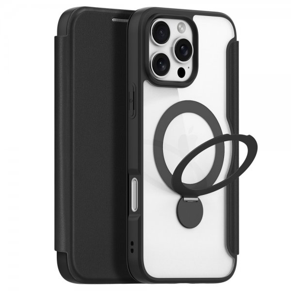 Dux Ducis iPhone 16 Pro Cover Skin X Pro Series Kickstand MagSafe Sort