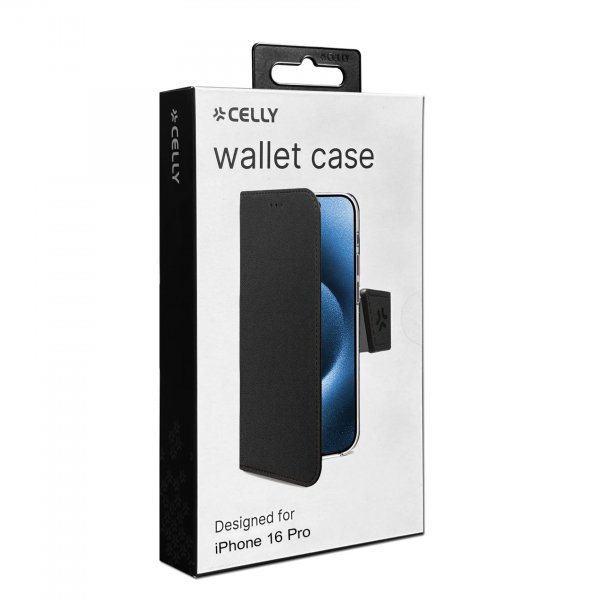 Celly iPhone 16 Pro Cover Wally Wallet Case Sort