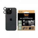 PanzerGlass iPhone 16 Pro/iPhone 16 Pro Max Kamerabeskyttelse Hoops Sort