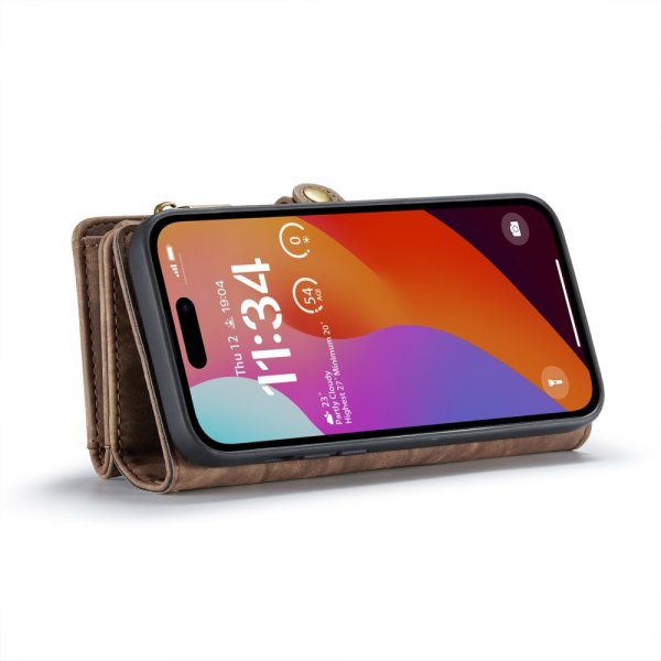 CaseMe iPhone 16 Pro Max Etui 008 Series Aftageligt Cover Brun