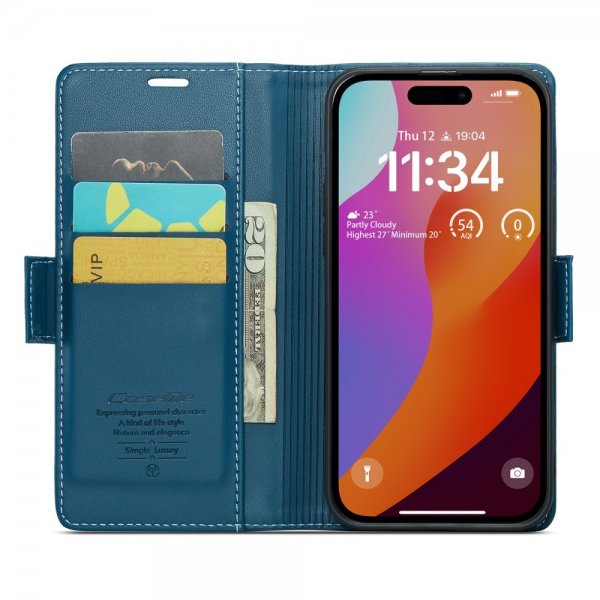 CaseMe iPhone 16 Pro Max Cover 023 Series Blå