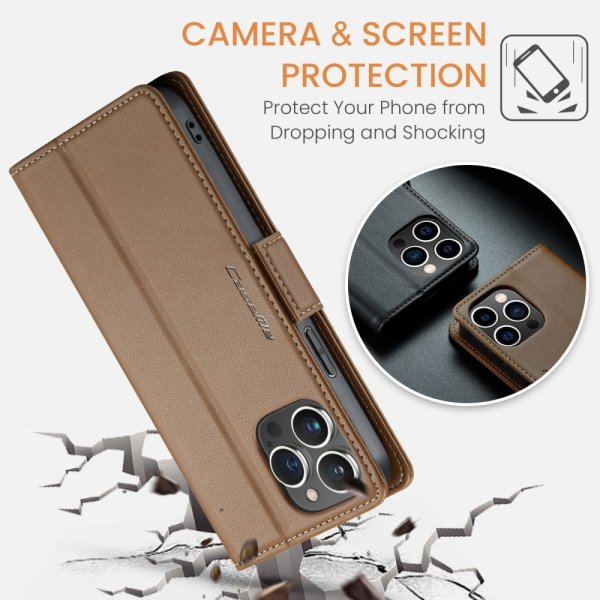 CaseMe iPhone 16 Pro Max Etui 023 Series Brun