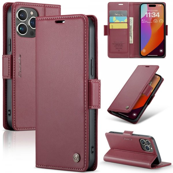 CaseMe iPhone 16 Pro Max Cover 023 Series Rød