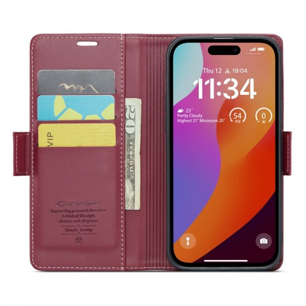CaseMe iPhone 16 Pro Max Cover 023 Series Rød