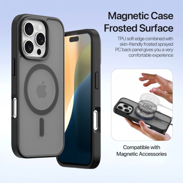 Dux Ducis iPhone 16 Pro Max Cover 2-i-1 Lawa Series MagSafe Sort