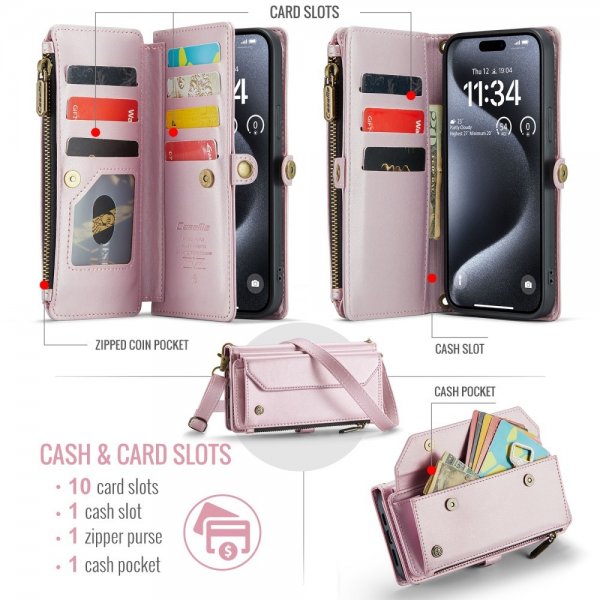 CaseMe iPhone 16 Pro Max Cover C36 Series Pink