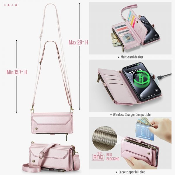 CaseMe iPhone 16 Pro Max Cover C36 Series Pink