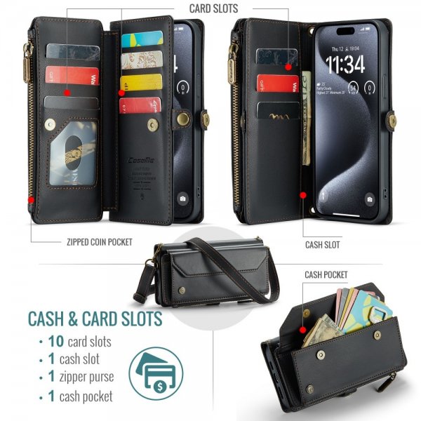 CaseMe iPhone 16 Pro Max Cover C36 Series Sort