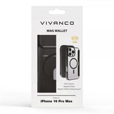 Vivanco iPhone 16 Pro Max Etui Mag Wallet Sort