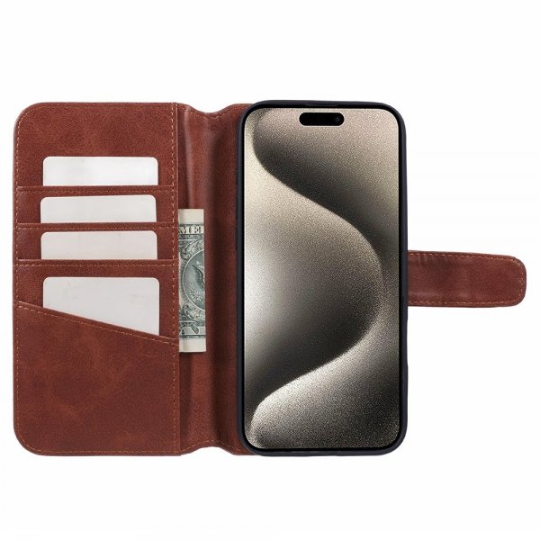 Nordic Covers iPhone 16 Pro Max Essential Læder Cover Maple Brown
