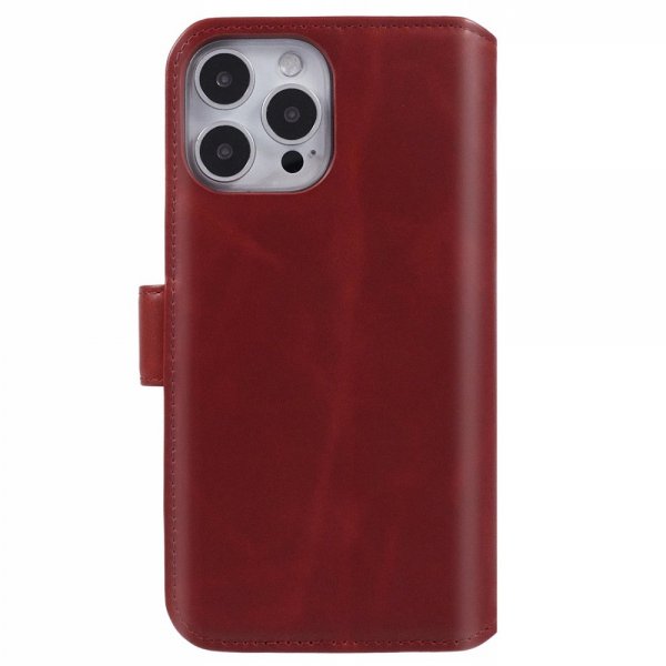 Nordic Covers iPhone 16 Pro Max Etui Essential Leather Poppy Red