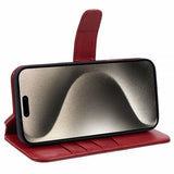 Nordic Covers iPhone 16 Pro Max Etui Essential Leather Poppy Red