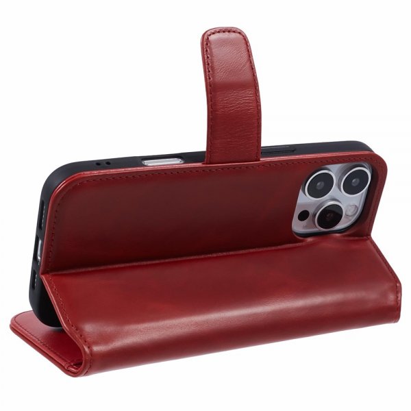 Nordic Covers iPhone 16 Pro Max Etui Essential Leather Poppy Red