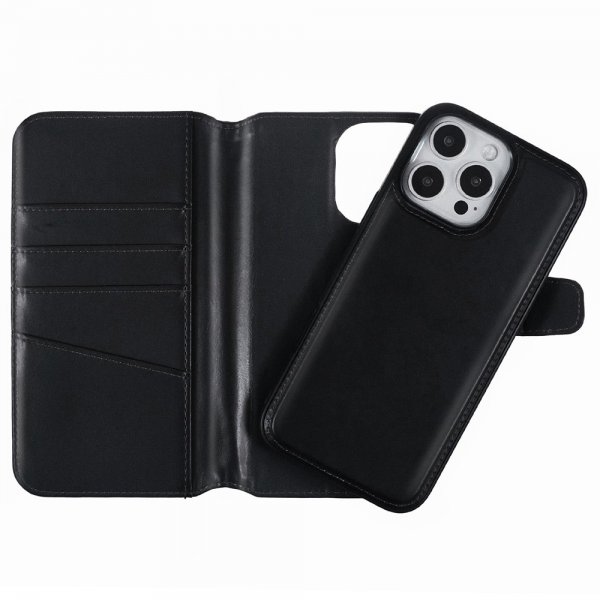 Nordic Covers iPhone 16 Pro Max Futteral MagLeather Raven Black