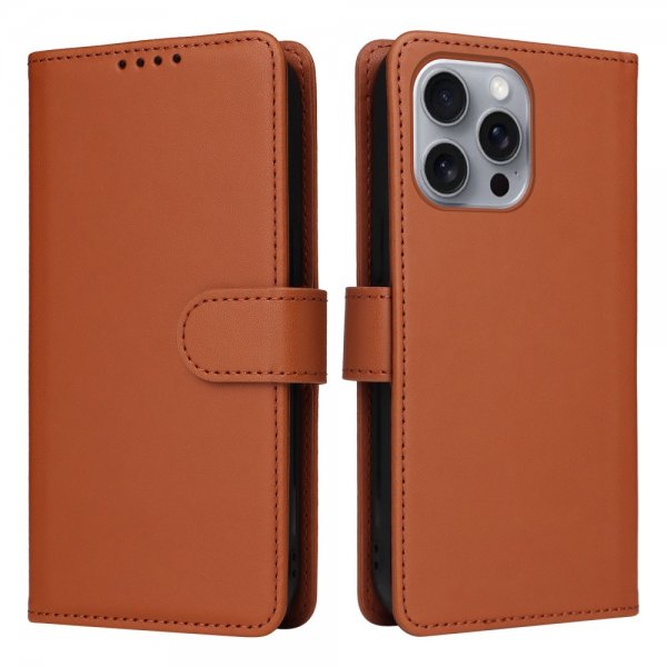 Betopnice iPhone 16 Pro Max Etui med Aftageligt Cover 005 Brun