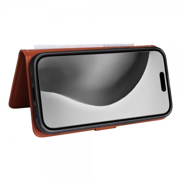 Betopnice iPhone 16 Pro Max Etui med Aftageligt Cover 005 Brun
